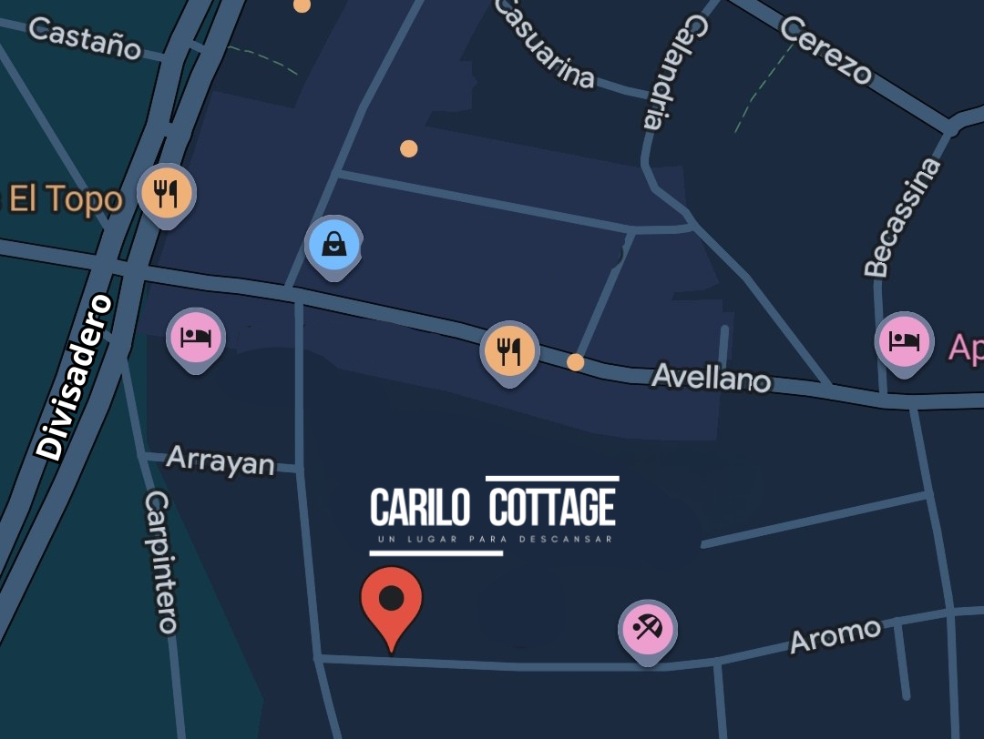Mapa de ubicación de Cariló Cottage